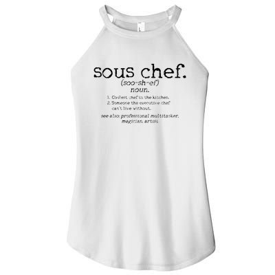 Sous Chef Definition Funny Cooking Cook Gift Women’s Perfect Tri Rocker Tank