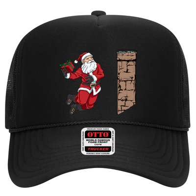 Santa Claus Dunking Gift Dunk Funny Basketball Gift Trucker Hat