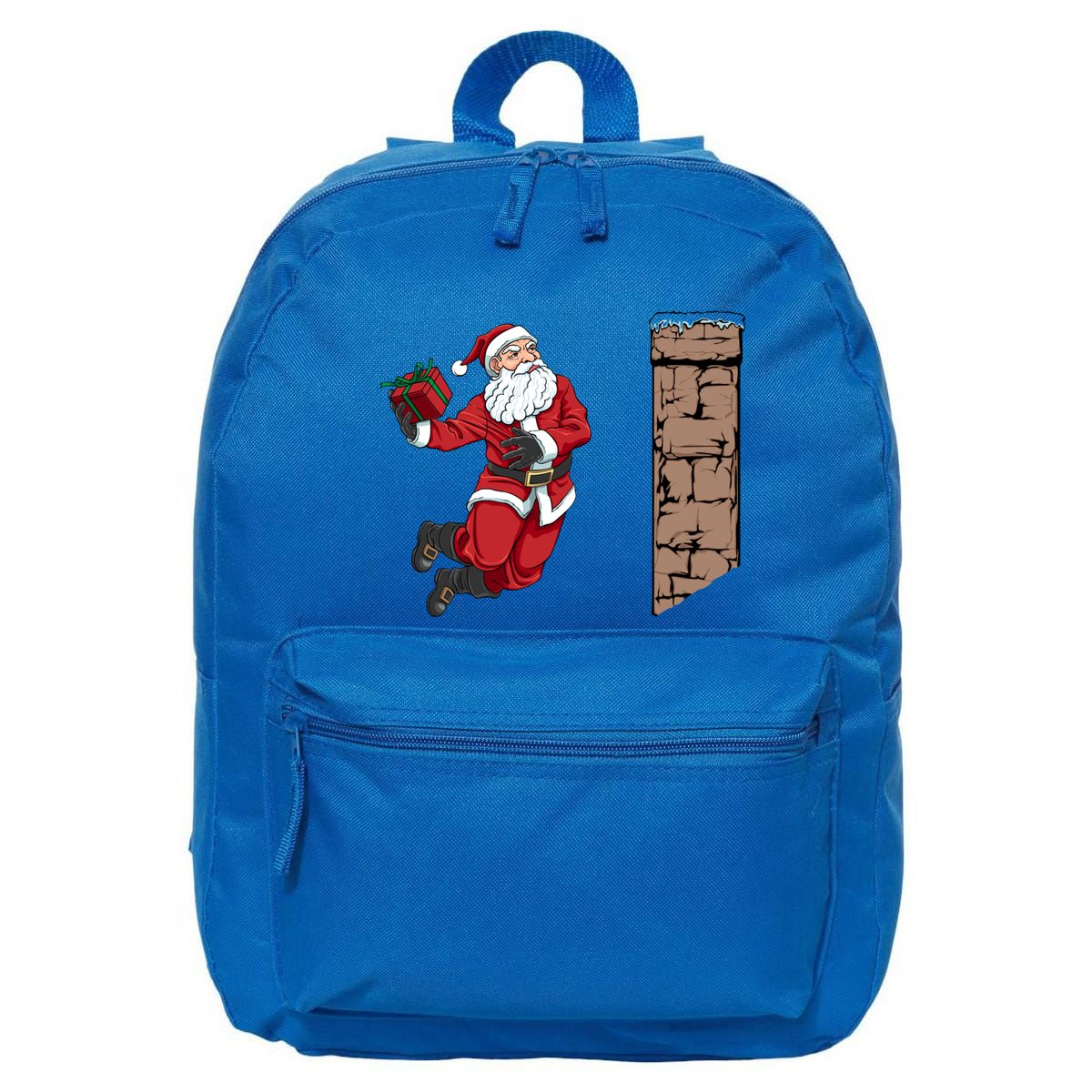 Santa Claus Dunking Gift Dunk Funny Basketball Gift 16 in Basic Backpack