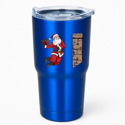 Santa Claus Dunking Gift Dunk Funny Basketball Gift Tumbler