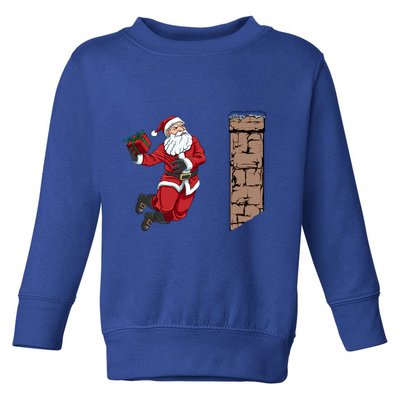 Santa Claus Dunking Gift Dunk Funny Basketball Gift Toddler Sweatshirt