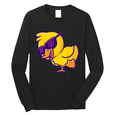 Sunglasses Cute Ducky Shower Lovers Baby Toys Rubber Duck Long Sleeve Shirt
