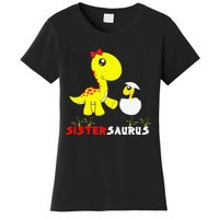 Sistersaurus Cute Dinosaur Sister Saurus Family Matching Women's T-Shirt