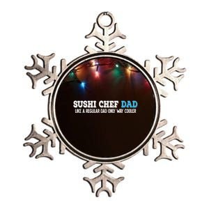 Sushi Chef Dad Gift Metallic Star Ornament