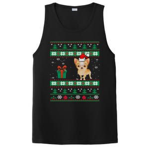 Santa Chihuahua Dog Holiday Ugly Christmas Graphic Gift Meaningful Gift PosiCharge Competitor Tank