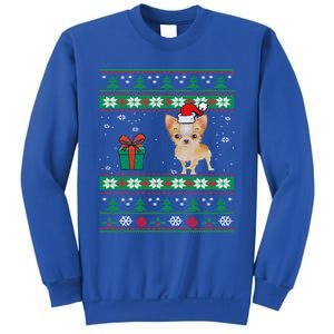 Santa Chihuahua Dog Holiday Ugly Christmas Graphic Gift Meaningful Gift Sweatshirt