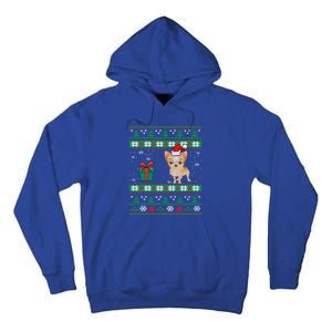 Santa Chihuahua Dog Holiday Ugly Christmas Graphic Gift Meaningful Gift Tall Hoodie