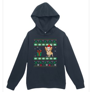 Santa Chihuahua Dog Holiday Ugly Christmas Graphic Gift Meaningful Gift Urban Pullover Hoodie