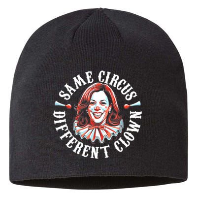 Same Circus Different Clown Anti Kamala 2024 Sustainable Beanie