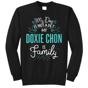 S Cute Doxie Chon Design Family Dog Gift For Vneck Tall Sweatshirt