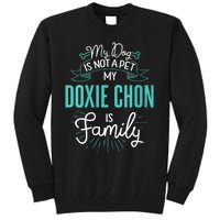 S Cute Doxie Chon Design Family Dog Gift For Vneck Tall Sweatshirt