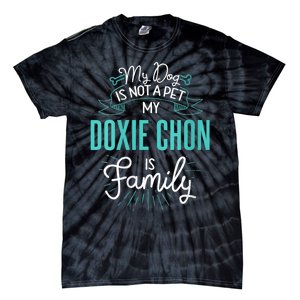 S Cute Doxie Chon Design Family Dog Gift For Vneck Tie-Dye T-Shirt