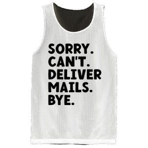 Sorry CanT Deliver Mails Bye Postal Worker Mailman Mesh Reversible Basketball Jersey Tank