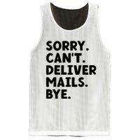 Sorry CanT Deliver Mails Bye Postal Worker Mailman Mesh Reversible Basketball Jersey Tank