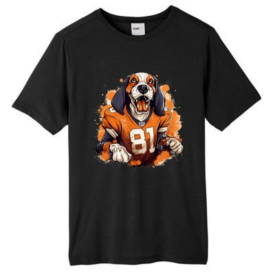 Smokey Coonhound Dog Tennessee Orange Football Game Day Tall Fusion ChromaSoft Performance T-Shirt