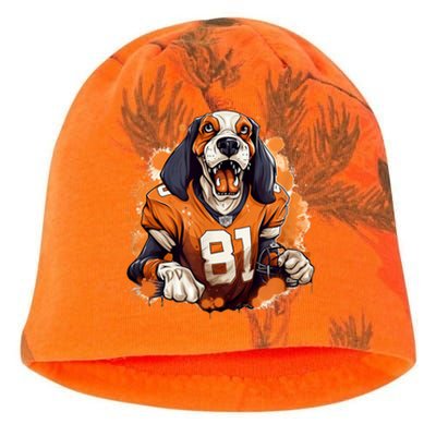 Smokey Coonhound Dog Tennessee Orange Football Game Day Kati - Camo Knit Beanie