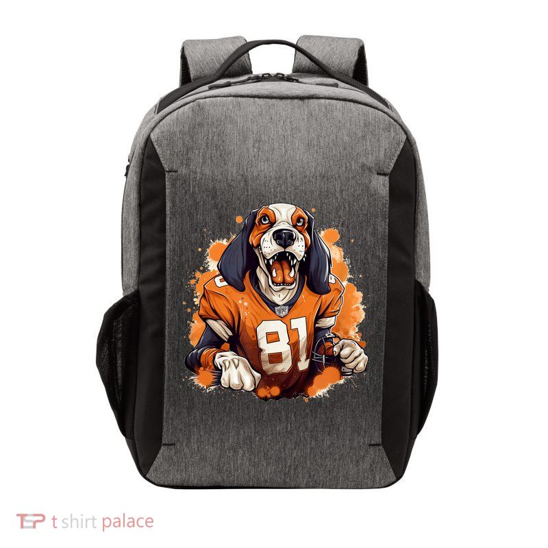 Smokey Coonhound Dog Tennessee Orange Football Game Day Vector Backpack