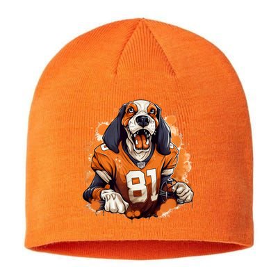 Smokey Coonhound Dog Tennessee Orange Football Game Day Sustainable Beanie