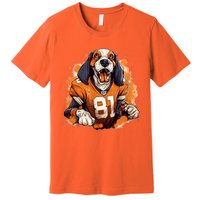 Smokey Coonhound Dog Tennessee Orange Football Game Day Premium T-Shirt