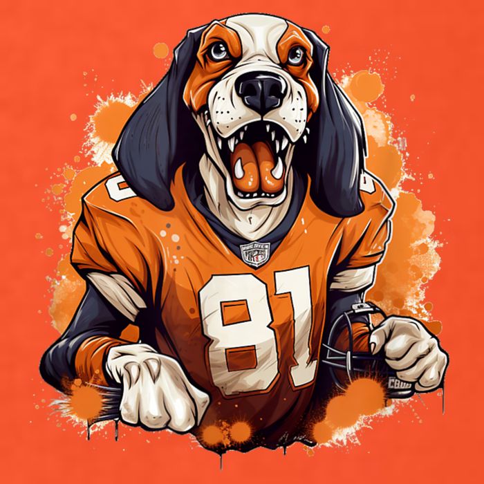 Smokey Coonhound Dog Tennessee Orange Football Game Day Premium T-Shirt