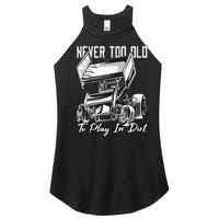 SPRINT CAR DIRT TRACK RACING Play In Dirt Women’s Perfect Tri Rocker Tank