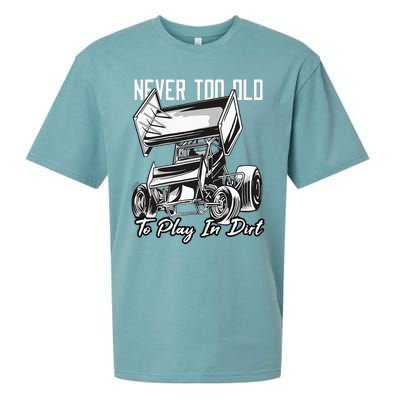 SPRINT CAR DIRT TRACK RACING Play In Dirt Sueded Cloud Jersey T-Shirt