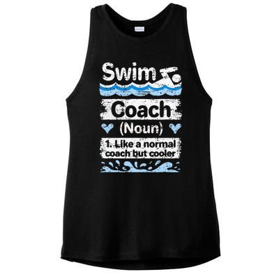 Swim Coach Definition Swimming Coach Ladies PosiCharge Tri-Blend Wicking Tank