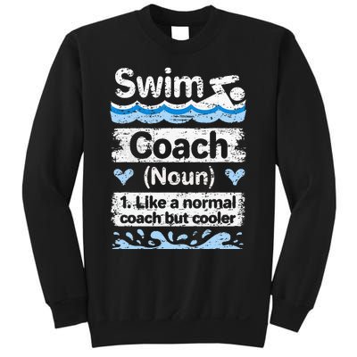 Swim Coach Definition Swimming Coach Sweatshirt