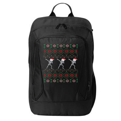 Snow Christmas Dancing Skeleton Xmas Santa Hats Meaningful Gift City Backpack