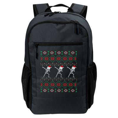 Snow Christmas Dancing Skeleton Xmas Santa Hats Meaningful Gift Daily Commute Backpack