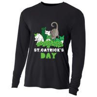 St Catricks Day Irish Cat Lover St Patricks Gift Cooling Performance Long Sleeve Crew