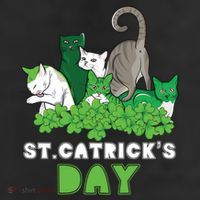 St Catricks Day Irish Cat Lover St Patricks Gift 25L Jumbo Tote