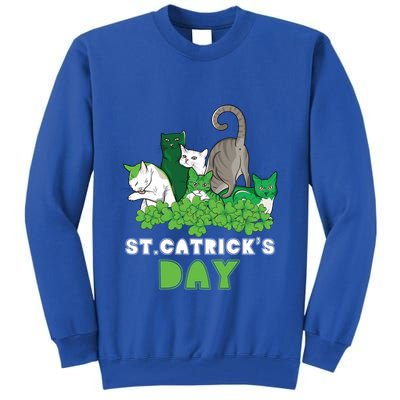 St Catricks Day Irish Cat Lover St Patricks Gift Tall Sweatshirt