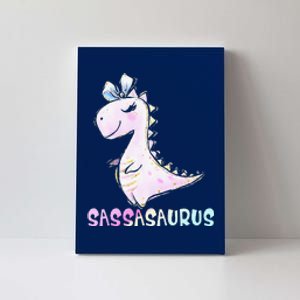 Sassasaurus Cute Dinosaur Funny Gifts Canvas