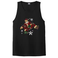 Santa Claus Does Tricks On A Skateboard Skate Xmas PosiCharge Competitor Tank