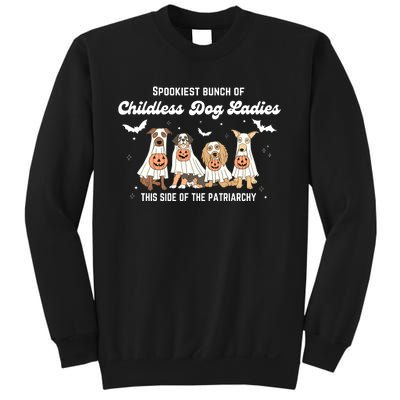 Spooky Childless Dog Ladies Comfort Colors Sweatshirt