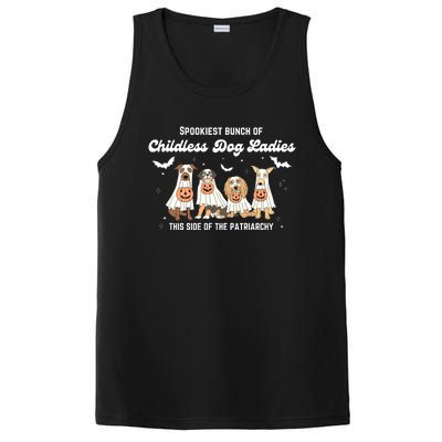 Spooky Childless Dog Ladies Comfort Colors PosiCharge Competitor Tank