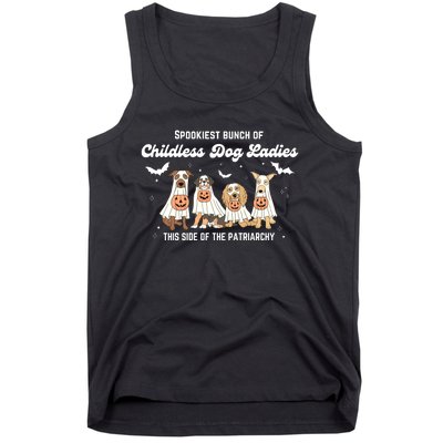 Spooky Childless Dog Ladies Comfort Colors Tank Top