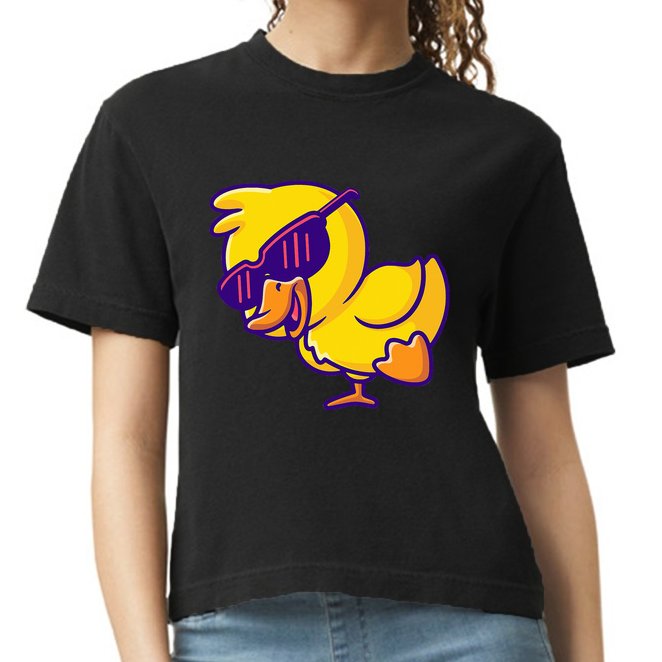 Sunglasses Cute Ducky Shower Lovers Baby Toys Rubber Duck Comfort Colors Boxy T-Shirt