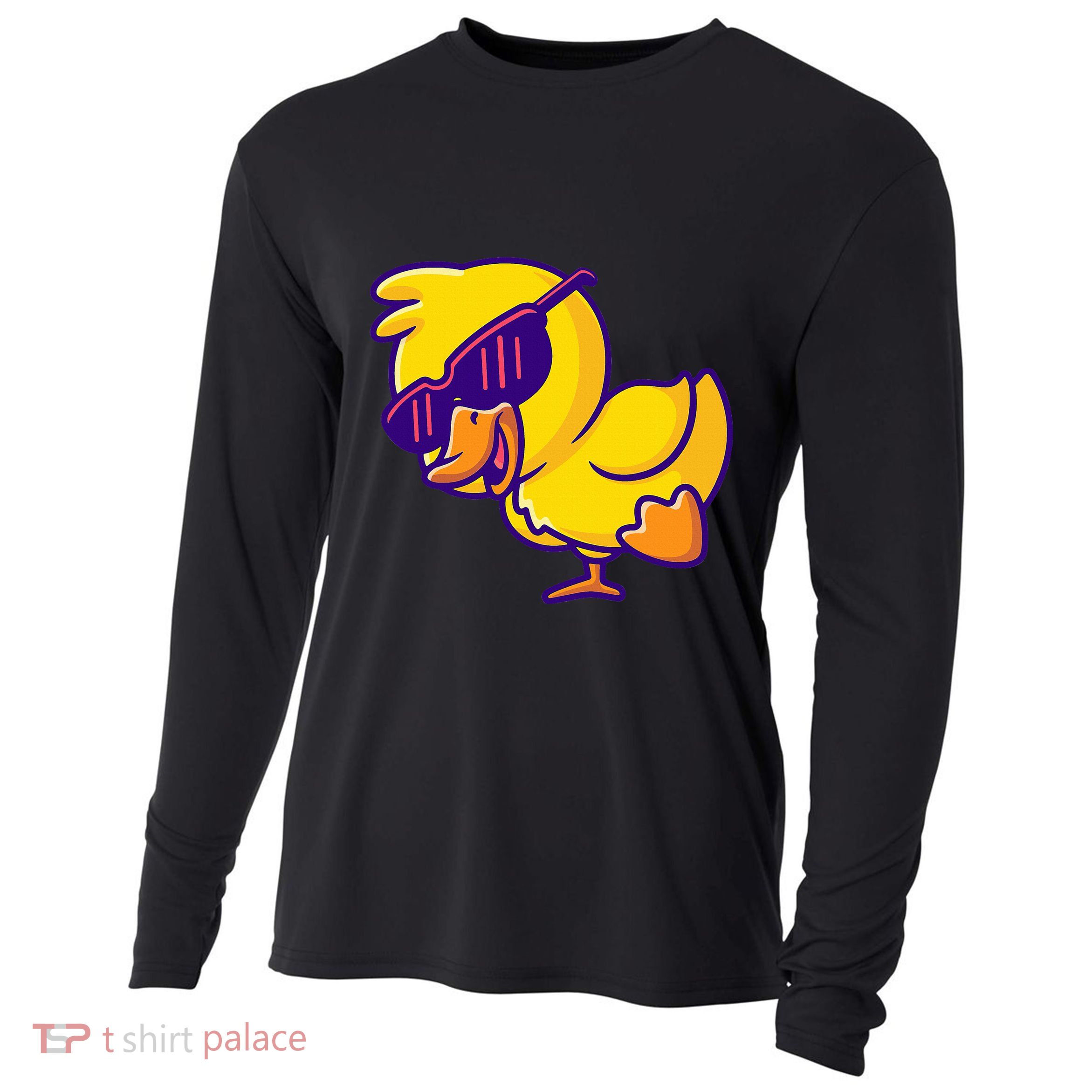 Sunglasses Cute Ducky Shower Lovers Baby Toys Rubber Duck Cooling Performance Long Sleeve Crew