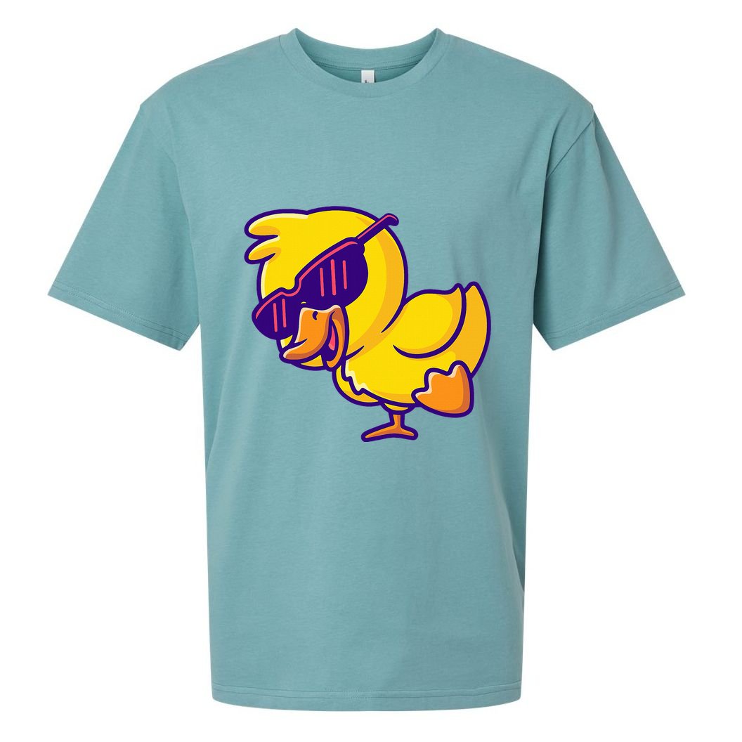 Sunglasses Cute Ducky Shower Lovers Baby Toys Rubber Duck Sueded Cloud Jersey T-Shirt