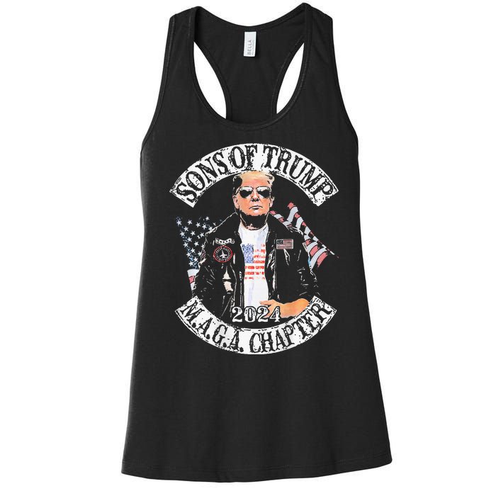 Step Candidates Donald Trump And Joe Biden 2024 Women's Racerback Tank