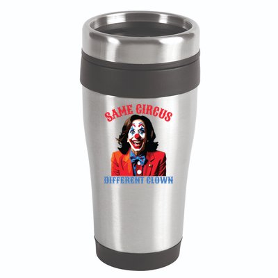 Same Circus Different Clown Funny Kamala Clown 2024 16oz Travel Tumbler