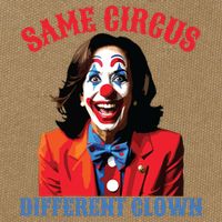 Same Circus Different Clown Funny Kamala Clown 2024 Cotton Canvas Backpack