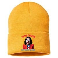 Same Circus Different Clown Funny Kamala Clown 2024 Sustainable Knit Beanie