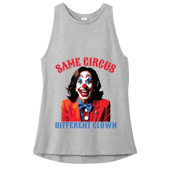 Same Circus Different Clown Funny Kamala Clown 2024 Ladies PosiCharge Tri-Blend Wicking Tank