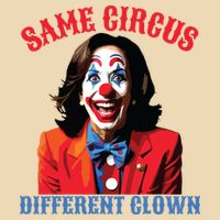 Same Circus Different Clown Funny Kamala Clown 2024 Drawstring Bag