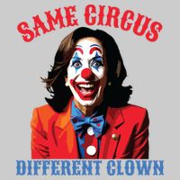 Same Circus Different Clown Funny Kamala Clown 2024 Tie-Dye T-Shirt