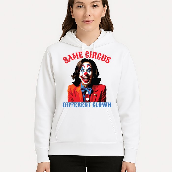 Same Circus Different Clown Funny Kamala Clown 2024 Hoodie