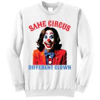 Same Circus Different Clown Funny Kamala Clown 2024 Sweatshirt